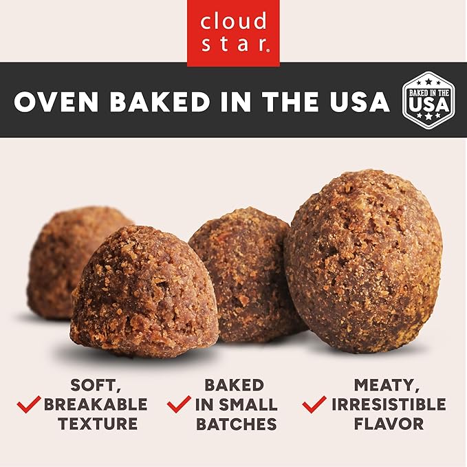 Cloud Star Wag More Bark Less 14 oz Grain Free Meatballs Dog Treats with Beef (19118)
