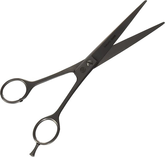 Mars Professional Stainless Steel Curved Scissors Shears, Nickel Finish, 7.5" Length