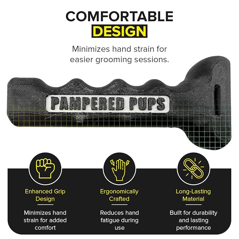 Sure Grip Dryer Handle for Dogs V3(Updated design), For Comfortable Dog Grooming | High-Quality PETG | Heat-Dissipating Design | Easy Attachment | Fits 1.5-2.5 Inch Hoses