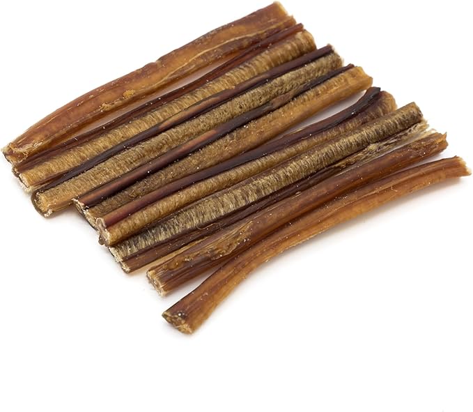 Best Bully Sticks for Dogs, 6 Inch, 8oz Pack - 100% Natural Grass-Fed Beef, Dog Bully Sticks for Medium/Large Dogs, Grain & Rawhide Free Dog Chews