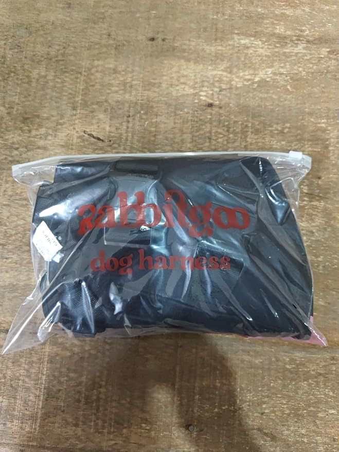 rabbitgoo Tactical Dog Harness for Large Dogs, Heavy Duty Dog Harness with Handle, No-Pull Service Dog Vest Large Breed, Adjustable Military Dog Vest Harness for Training Hunting Walking, Grey, L