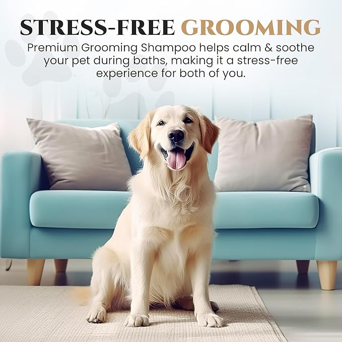 605Products - Natural Dog Shampoo for Itchy and Sensitive Skin, Puppy Shampoo and Odor Eliminator for Smelly Dogs and Puppies, Pet Shampoo and Deodorizer - Dog Bath Supplies (Oatmeal - 2 Pack)