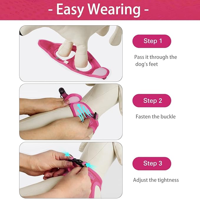 Dog Harness for Small Dogs, Small Dog Harness and Leash Set, Honeycomb Grid, Reflective Lightweight Harness & Anti-Twist Pet Lead,Dog Harness(Multi Color, Size: XS-S-M) (XS, Rose red)