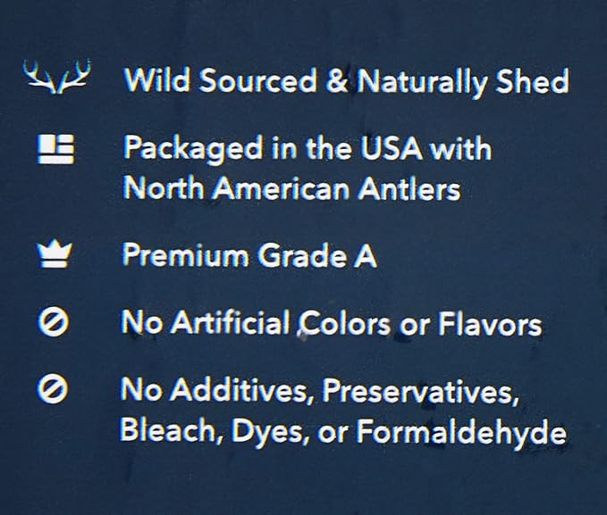 Amazon Brand – Wag Split Elk Antler, Naturally Shed, Large (Best for Dogs 30-45 lbs)