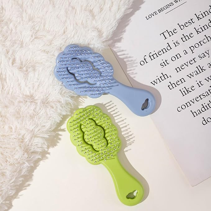 Cloud Shape Small Dog Grooming Brush - Ideal Puppy Hair Brushes for Maltese and Small Breeds- Perfect for Shih Tzus, Yorkies, and Maltipoos - (Blue)