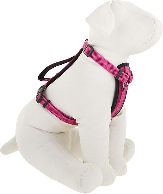 KONG Comfort Padded Chest Plate Dog Harness offered by Barker Brands Inc(Medium, Pink).