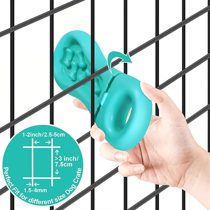 Dog Training Toy for Crate Training Peanut Butter Slow Feeder Treat Dispenser Training aid to Reduce Anxiety (Green)