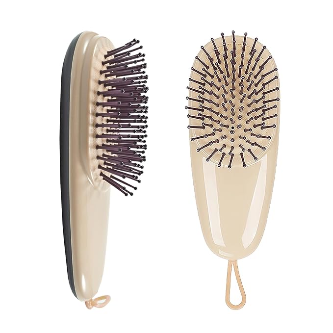 Cat Dog Grooming Brush, Air Cushion Massage Comb Hair Removal Comb for Short and Long Haired Pets Massage Tool Reduces Shedding Brush, Wine red