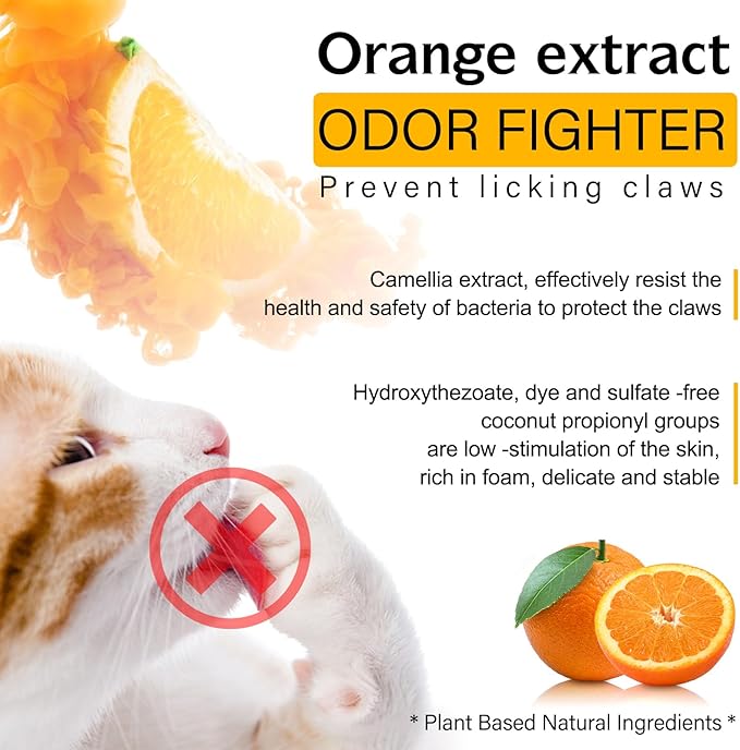 Dogs Cleaner for Paw, Pet Paw Cleaner Foam for Dogs, Dogs Paw Pad Cleaner No-Rinse Waterless Dog Shampoo Cats Feet Cleaning with Silicone Brush Easy Quickly Clean Paws for Pets