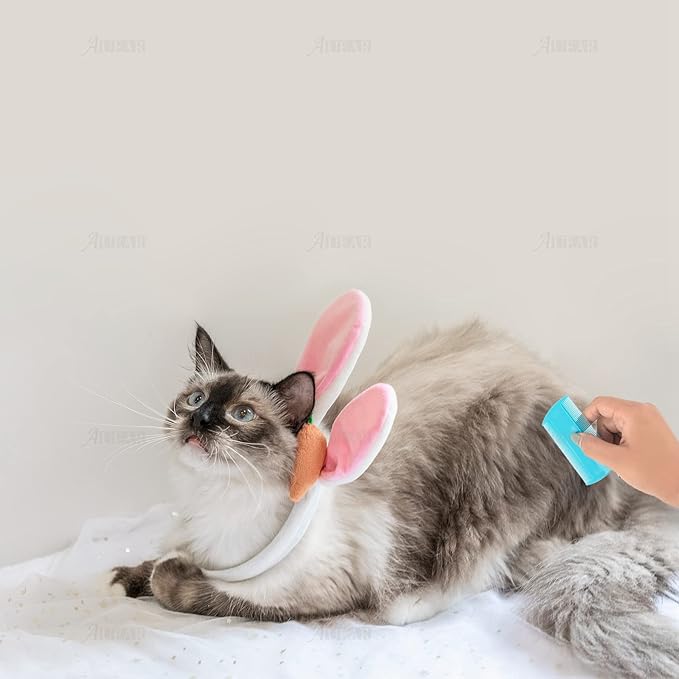 AUEAR, 12 Pack Pet Flea Lice Combs Double Sided Fine Tooth Dogs Cats Grooming Remove Float Hair Tear Marks Tick Removal Tool (6 Colors)