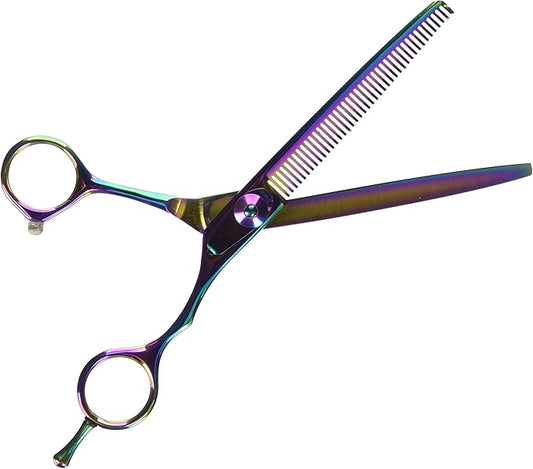 Master Grooming Tools 5200 Rainbow Series Shears — High-Performance Shears for Grooming Dogs - Thinners, 6½"