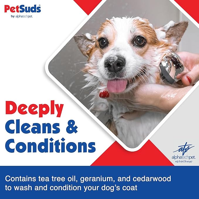 Probiotic Shampoo and Conditioner for Dogs, 16 oz Lavender Scented - Helps with Hotspots, and Dry, Oily Skin - Hypoallergenic, Sulfate Free, No Synthetic Perfumes or Dyes