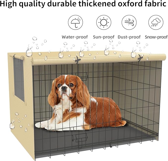 Dog Cage Covers,Crate covers for dog cages,kennel cover,dog crate cover, cover,dog cage cover for winter outside,Warmer & Waterproof crate cover,Dog enclosure covers,for 24 30 36 42 inch