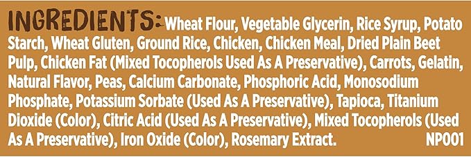 Nutrish Rachael Ray Soup Bones Minis Dog Chews with Real Chicken & Veggies, 16 Chews, 12.6 oz (Pack of 6)