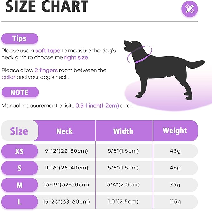 Dog Collar with Bow for Small Medium Large Dogs, Cute Bling Dog Bow Tie Collar with Metal Buckle, Soft & Durable for Medium Dogs Walking (Purple, M)