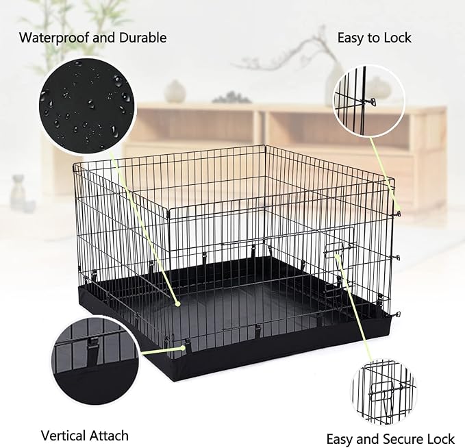 PJYuCien Bottom Cover - Fits 4 Panels 36 Inch Width Plastic/Metal Pet Pen Square Dog Playpen (Note: Only Pen Bottom Cover, NO PLAYPEN!!!)