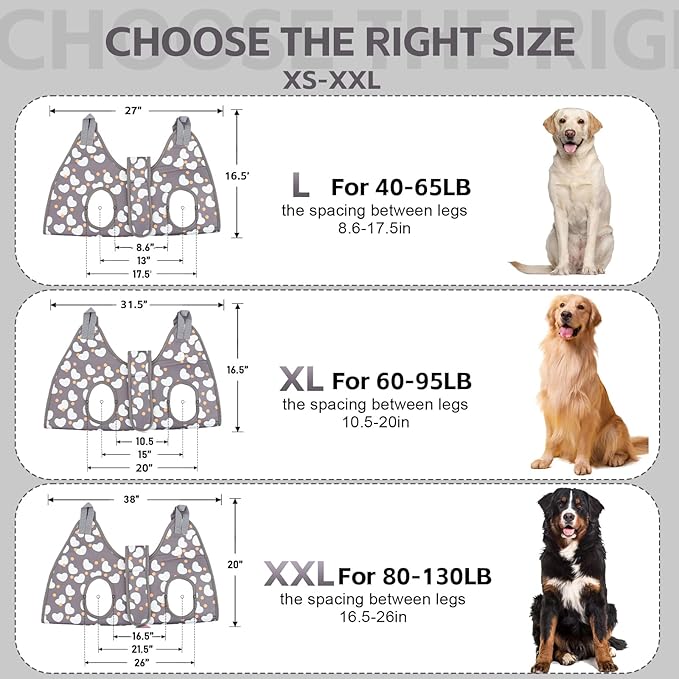 Dog Grooming Hammock for Medium/Large Dogs with Nail Clippers/Nail Trimmers, Dog Grooming Harness for Nail Trimming, Pet Grooming Sling Helper