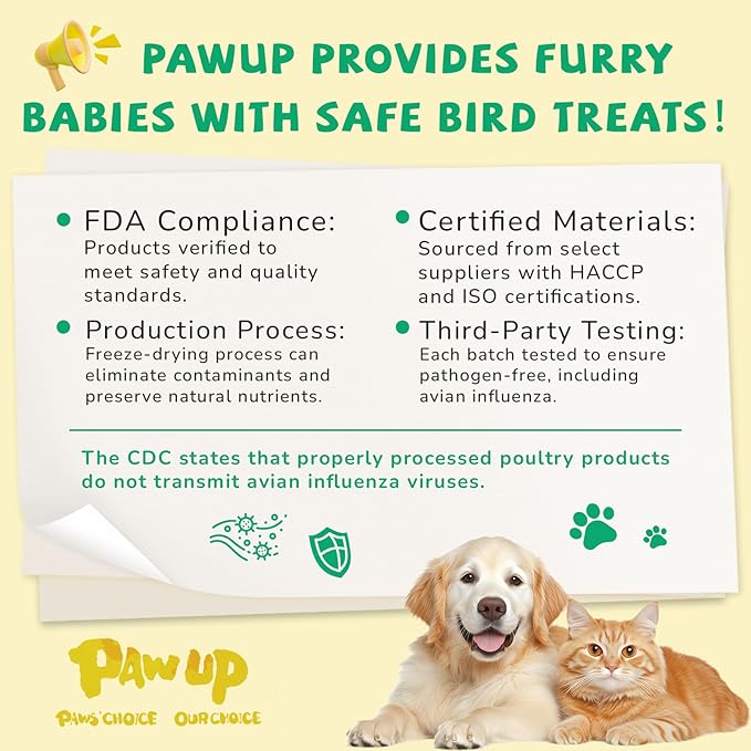 Freeze Dried Chicken for Dogs Cats, High Protein Raw Dog Food Topper, Single Fresh Ingredient Treats, 4.6oz, Rawhide Free