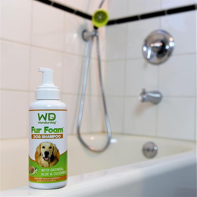 Deluxe Bathtub Spout Dog Wash Kit + Fur Foam Dog Shampoo