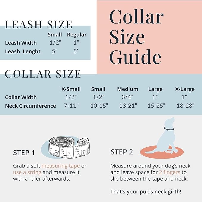 Lucky Love Dog, Nautical Matching Dog Collar and Leash Set, Polka Dot Striped Dog Collar and Leash for Male Female Dogs - (Large, Linus Combo)