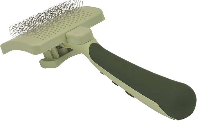 Coastal Pet Safari Dog Self-Cleaning Slicker Brush - Dog Deshedding Brush - Prevents Mats and Tangled Hair - For Dogs with Short or Long Hair - Small - 7" x 3.6"