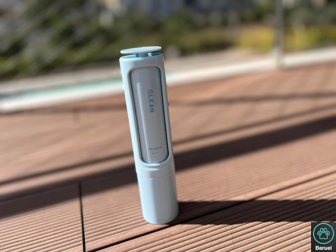 Baruel Pet Hair Remover Brush for Dogs, Gentle Yet Effective, Soft Bristles, All Breeds and Sizes (Green)