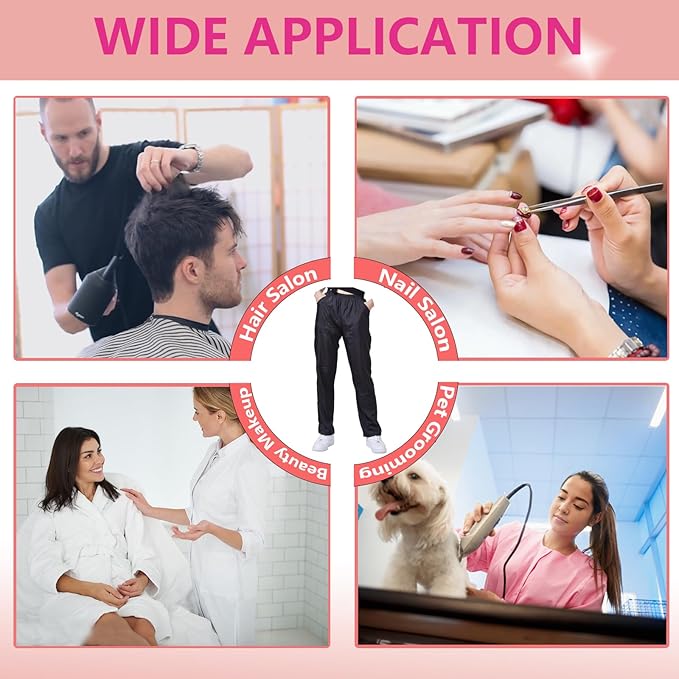 Gliitatu Pet Grooming Pants Lightweight Groomer Trousers for Groomers Waterproof Cosmetologist Uniforms for Pet Hospital 3XL