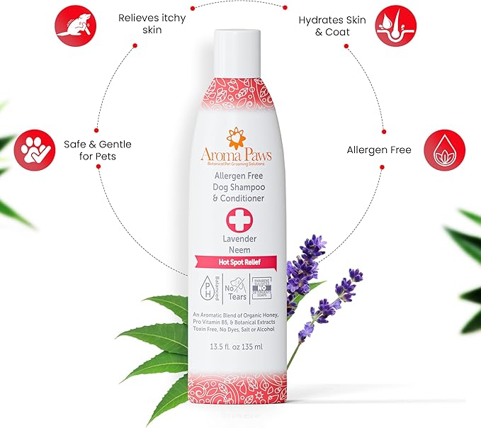Hot Spot Shampoo & Conditioner 2-in-1 and Hot Spot Relief Balm Kit by Aroma Paws