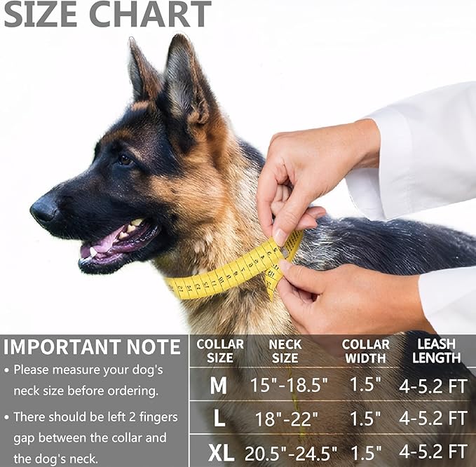 KCUCOP Tactical Dog Collar, Heavy Duty Dog Collar with Handle and Metal Buckle, Military Thick Dog Collars for Medium and Large Dogs(Brown-Reflective Set-XL, 1 Patch)