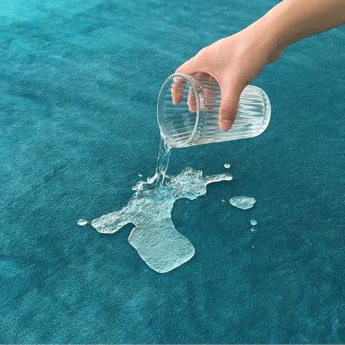 Bucephalus Waterproof Dog Blanket, Thick Reversible Soft Pet Blankets for Couch Bed Protection, Pee Proof Sherpa Fleece Blanket for Small Medium Large Dogs Puppy Cats Washable (Teal, 30"×40")