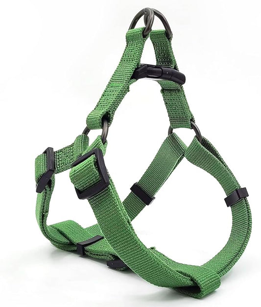 Dog Harness for Small Dogs Rayon Derived from Bamboo 90%, Polyester 10%, Step-in Adjustable Dog Harness XS XXS Dog Harness Available for Small Dogs-Green