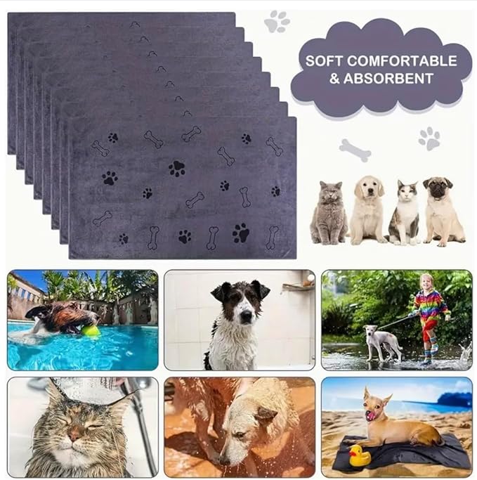 Dog Shampoo Kit 17oz - Conditioning Shampoo & Detangling Deshedding Hypoallergenic with Dog Brush & Absorbent Microfiber Towel, Pet Shampoo for Dogs by Your Lifestyle Merchant