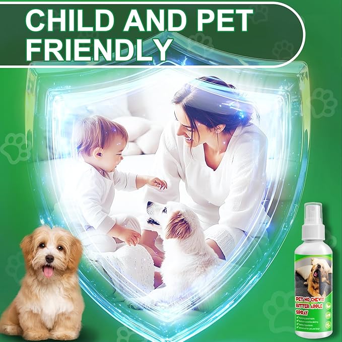 Bitter Spray for Dogs, Dog Spray to Keep Dogs from Chewing Furniture & Anti Biting, Extra Strength No Chew Spray for Dogs, Suitable for Indoor and Outdoor