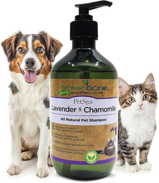 Pet Spa All-Natural Plant-Based Shampoo - Lavendar & Chamomile - Calming & Soothing