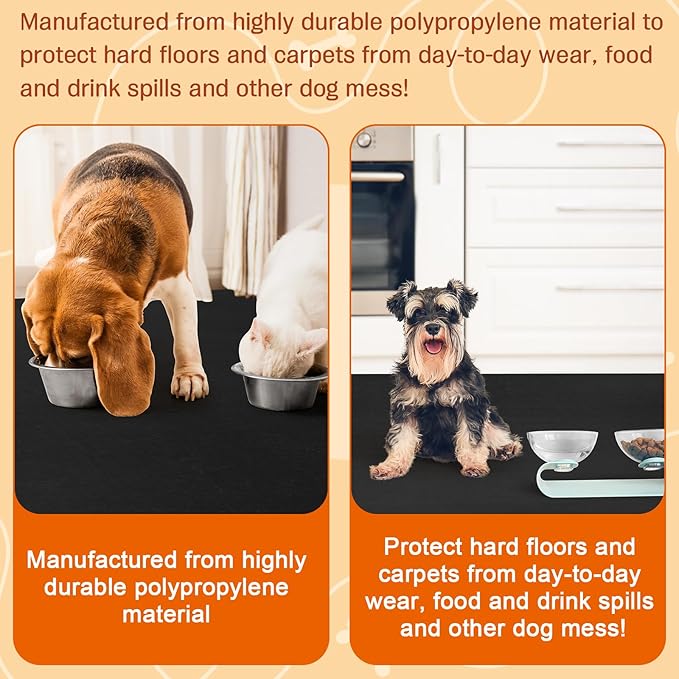 PVC Pet Crate Floor Protection Mat 24" X 38" XXL Washable Floor Covering Reusable Waterproof Non Slip Rug Whelping Pad for Pet