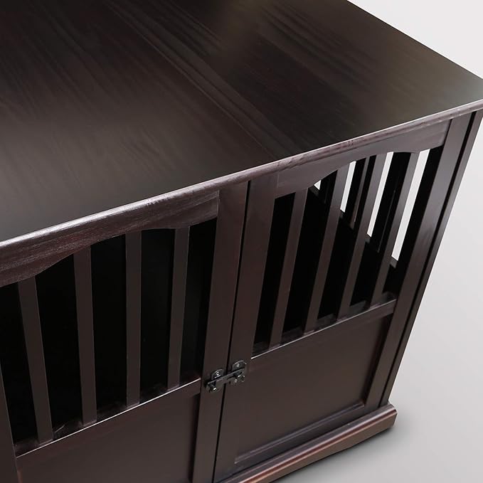 Casual Home Wooden Pet Crate, End Table, Extra Large, New Espresso