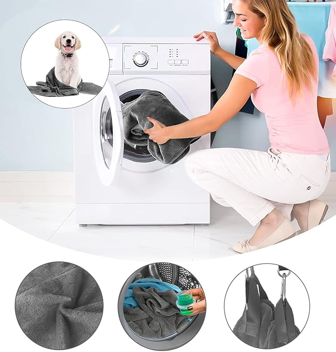 Dog Grooming Harness, Multifunctional Cats and Dogs Grooming Hammock, Pet Beauty Assistant, Nail Scissors/Nail Trimmer/Round Head Scissors (Large, grey)