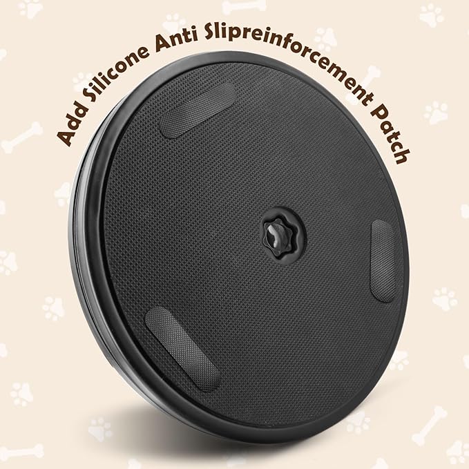 Dog Nail Scratch Board - 3 in 1 Rotatable Round Dog Scratch Pad with Treats Compartment, Stress-Free Scratch Pad Dog Nail File, Dog Scratch Board for Nails (Green), Large