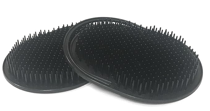 G.B.S Scalp Massager Hair Remover Comb for Dog & Cat, Black, Pack of 2