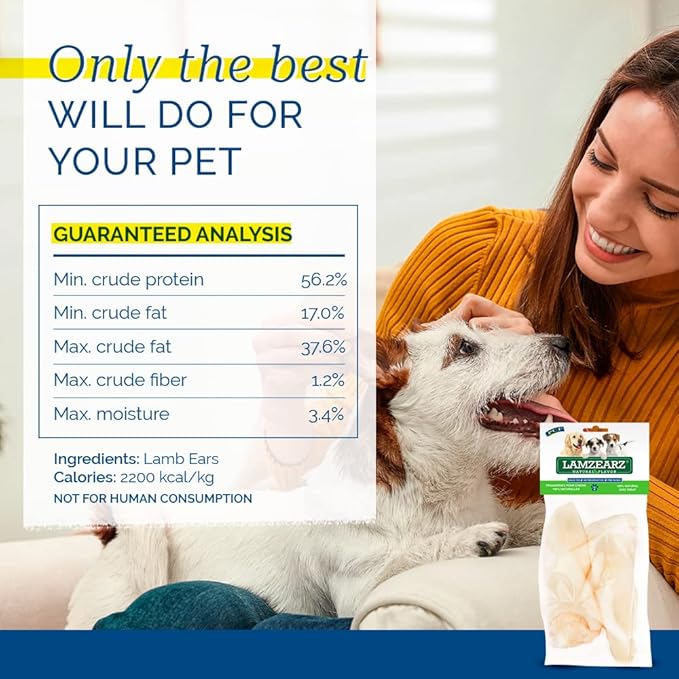 Pet Center, Inc. (PCI - Lamzearz - 2 Pack of Premium Lamb Ear Dog Treats