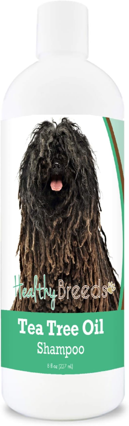 Healthy Breeds Pulik Tea Tree Oil Shampoo – Formulated for Dry, Irritated Skin – Reduce Dandruff – Wintergreen Scent – 8 oz