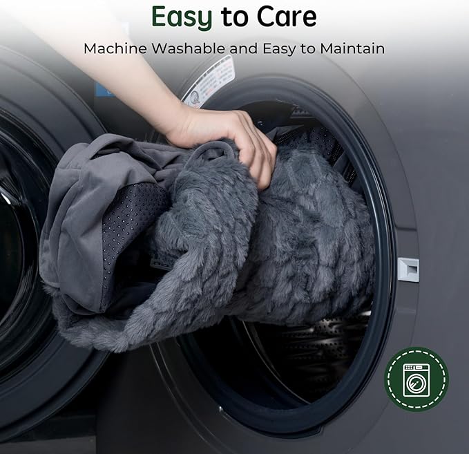 BALANCE Orthopedic Dog Bed for Large Dogs, Comfortable Dog Sofa Beds with Removable Washable Cover & Nonskid Bottom, Egg Crate Foam Dog Couch for Pet Sleeping, Grey