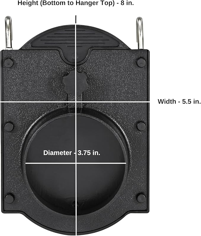 Dog Grooming Cage Dryer Hanger - Air Hose Cage Hanger with Door - Regulates Air Flow for Groomers - Compatible with B-Air Grizzly Duct Drying Kit
