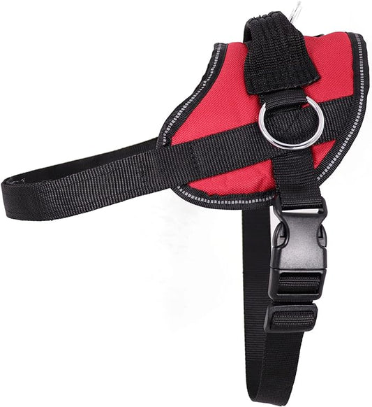Bark Appeal Red No-Pull Dog Harness for Extra Small Sized Pets – Adjustable, Reflective Vest with 3 Leash Clips for Added Control, Easy Walks & Training – XS