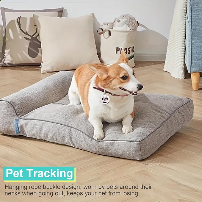 Cat Collar Cat Tracker Collar Dog Tracker Pet Tracker Kittens GPS Tracker for Cats Dogs| Android and iOS Universal| No Monthly Fee | No Charging Required | Waterproof | Smart Anti-Loss Locator (Dog)