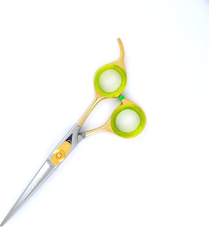 5.5" Professional Pet Grooming Scissors Half Gold Plated, Half Bright Polish Finish