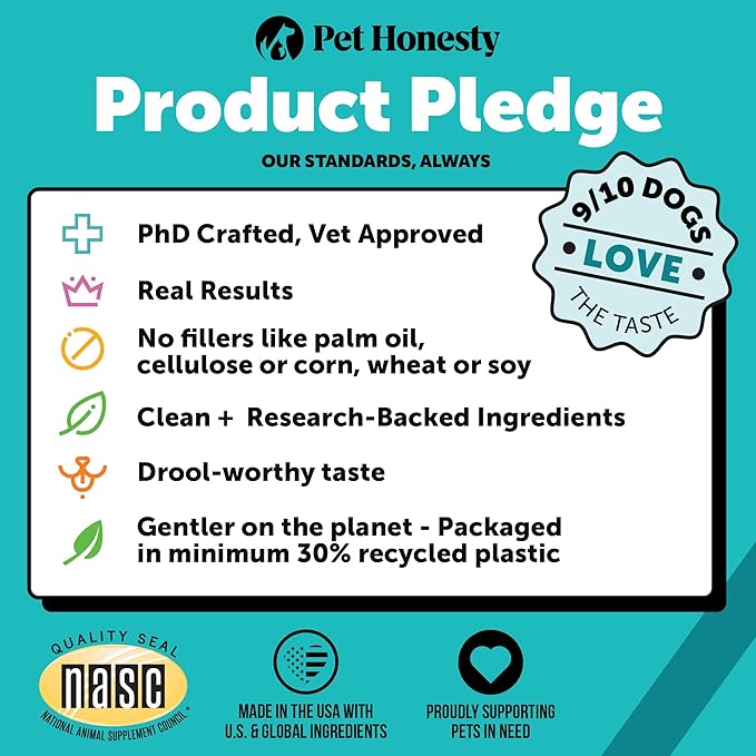 Pet Honesty Hemp Dog Calming Chews, Dog Anxiety Treats to Support Dog Anxiety, Melatonin for Dogs, Helps Aid with Thunder, Fireworks, Chewing & Barking (Chicken 90 Ct)