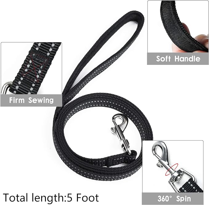 YIMEIS Dog Harness and Leash Set, No Pull Soft Mesh Pet Harness, Reflective Adjustable Puppy Vest for Small Dogs, Cats (S, Blue)