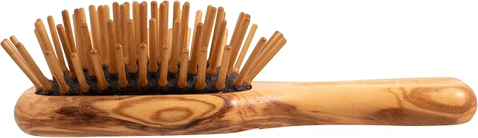 Chris Christensen Dog Brush, 20 mm Tiny Tot, Wood Pin Series, Groom Like a Professional, Readl Wood Pins, 100% Static-Free, Redistribute Natural Oils into Coat, Reduces Painful Pulling