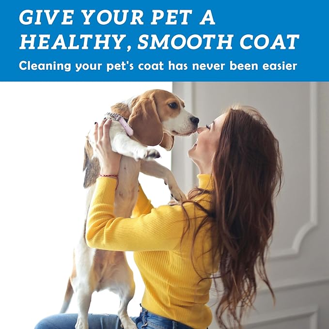 Dog Dry Shampoo - No Rinse Dog & Puppy Shampoo - Cleans, Deodorizes, Condition, and Smoothes Coat - Formulated to be Gentle for All Furry Pets - 11.83 oz (Large Size)